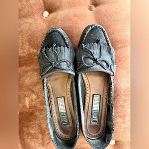 VTG Women’s Black Leather Moccasins sz11